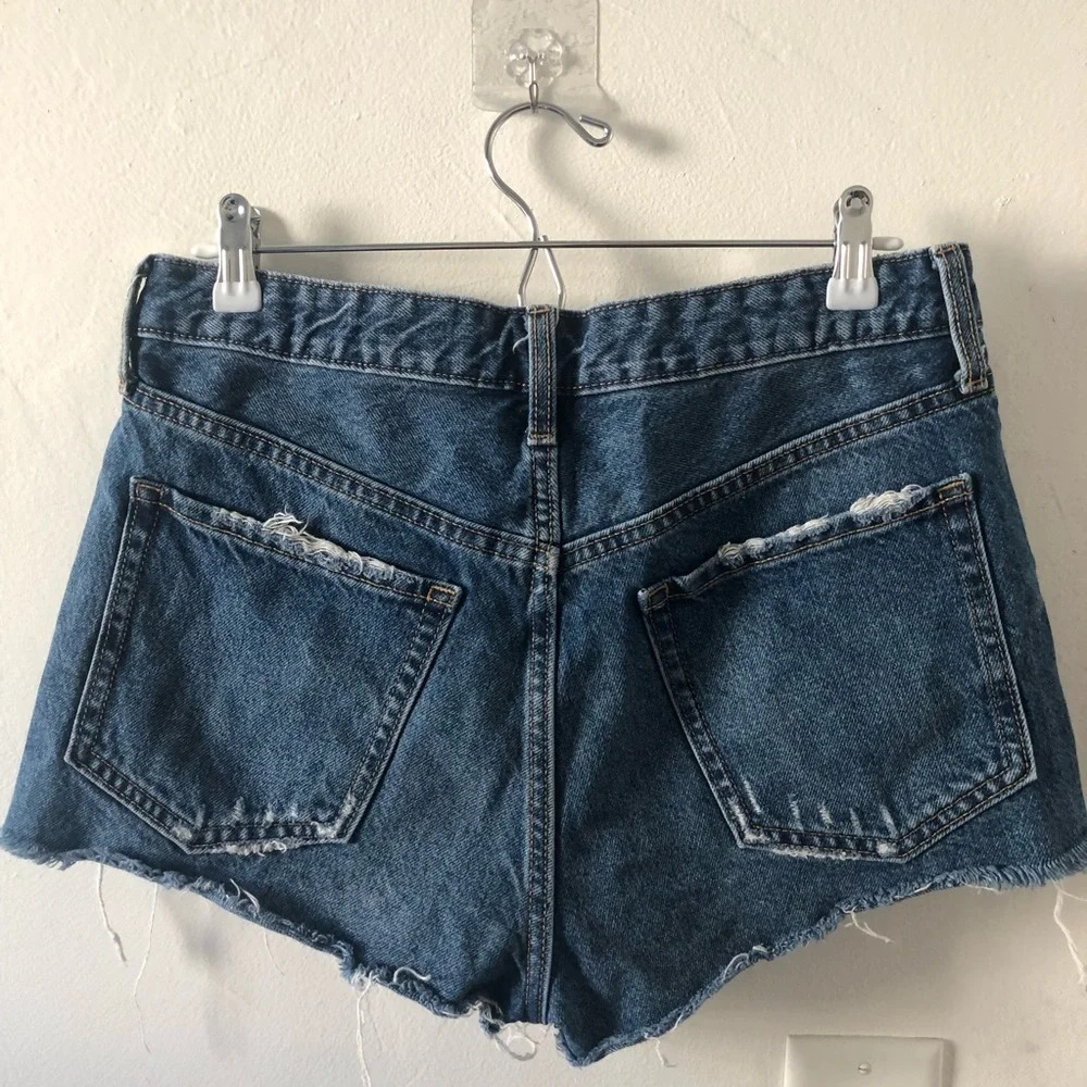 ☀️OLD NAVY Rainbow OG High Rise Distressed Button Fly Shorts - Picture 8 of 10